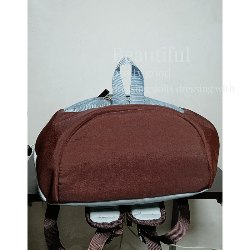 日系百搭撞色初中高中生书包休闲简约可套拉杆箱背包大容量双肩包详情21