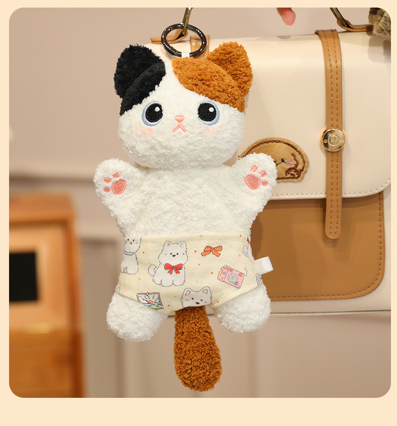 Stress-relieving underpants, cat bean bag doll pendant, soothing doll, stress-relieving pinching plush toy birthday present pic 11