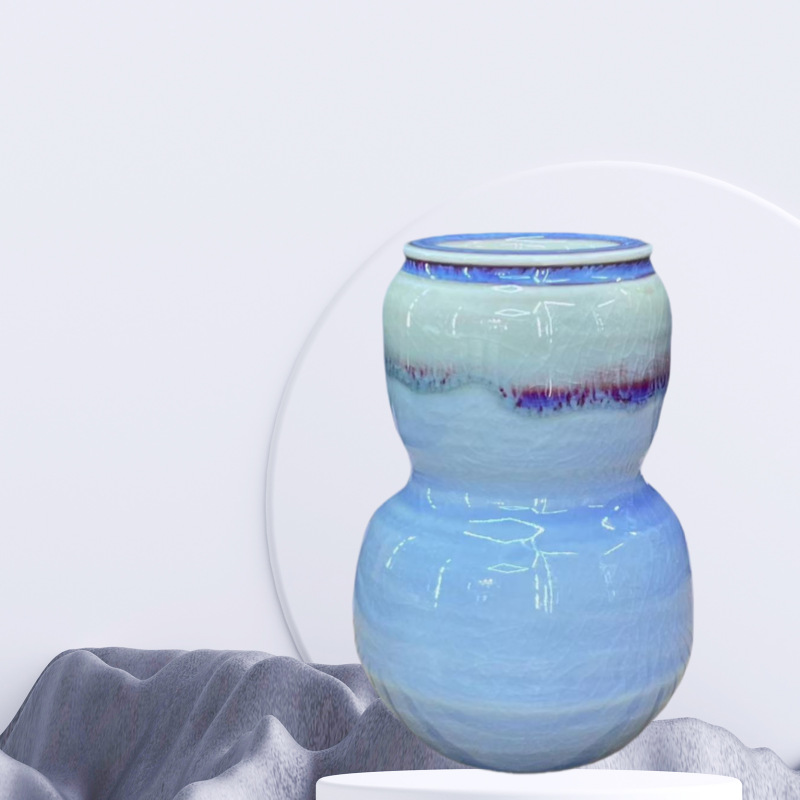 流釉花瓶景德镇创意迷你陶瓷小花瓶插干鲜花文艺创意摆件个人送礼详情10