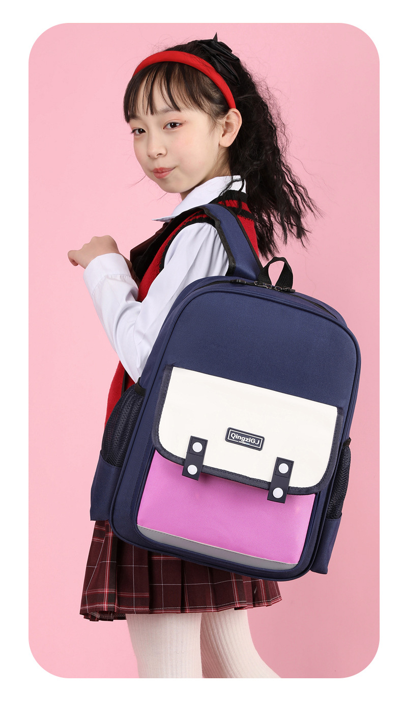 儿童书包定制印logo小学生双肩包女学校背包斜挎包培训机构高颜值详情26