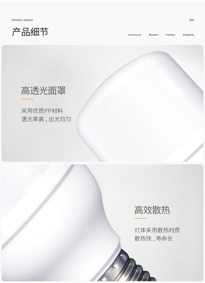 Inicio ultra brillante alta potencia sin estroboscópio iluminación de protección ocular luz cálida plástico e27led CFL bombilla eléctrica tornillo pic 5