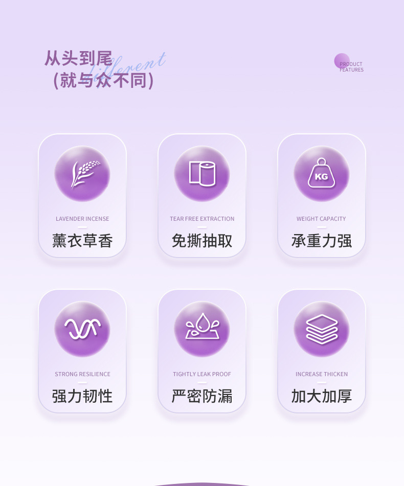 垃圾袋家用加厚不易破手提免撕抽绳带拎手塑料袋客厅厨房一件起批详情3