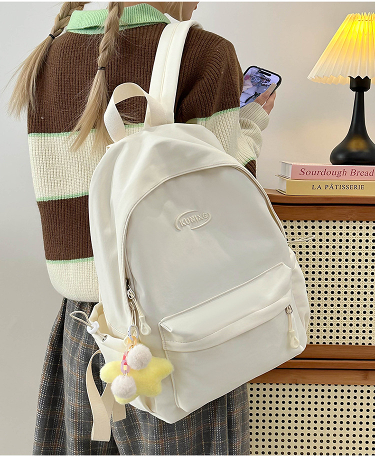日系ins休闲校园小书包女高中大学生初中女生双肩包轻便旅游背包详情17