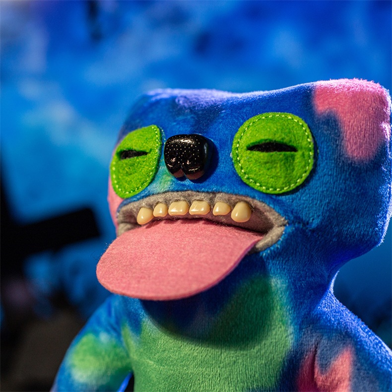 跨境新品 fuggler萌牙怪兽钥匙扣丑萌公仔手办挂件萌牙怪宝尖叫怪详情25