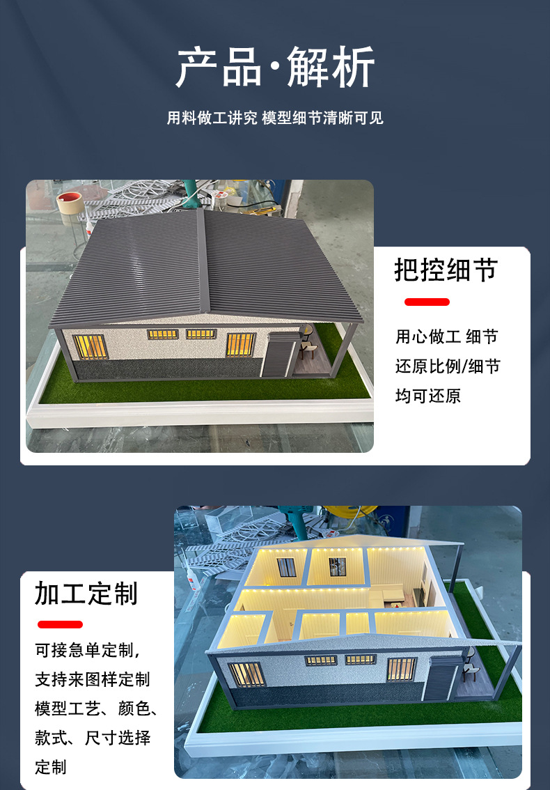 集装箱房屋模型 集装箱式活动房模块式组合房屋 可移动式房屋模型详情6