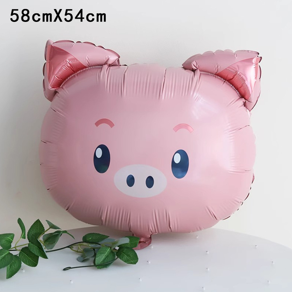 卡通动物长颈鹿铝膜气球飘空装饰儿童周岁生日六一儿童节场景布置详情9