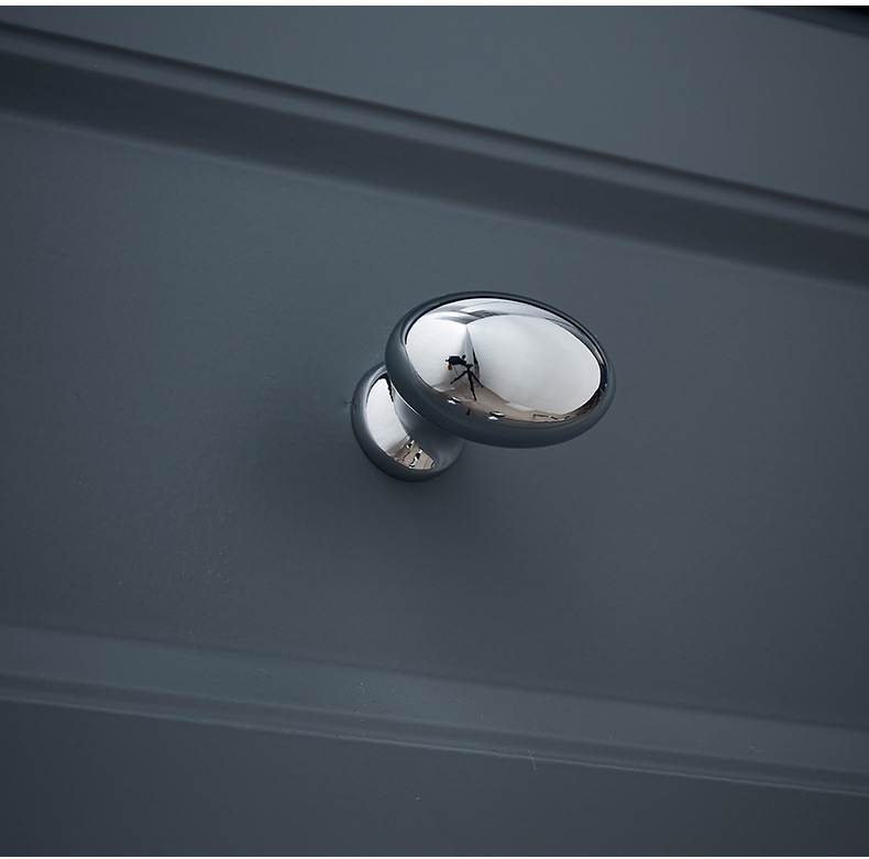 黄铜镀铬银色水滴衣柜门拉手现代轻奢简约鸽子蛋抽屉橱柜酒柜把手详情15