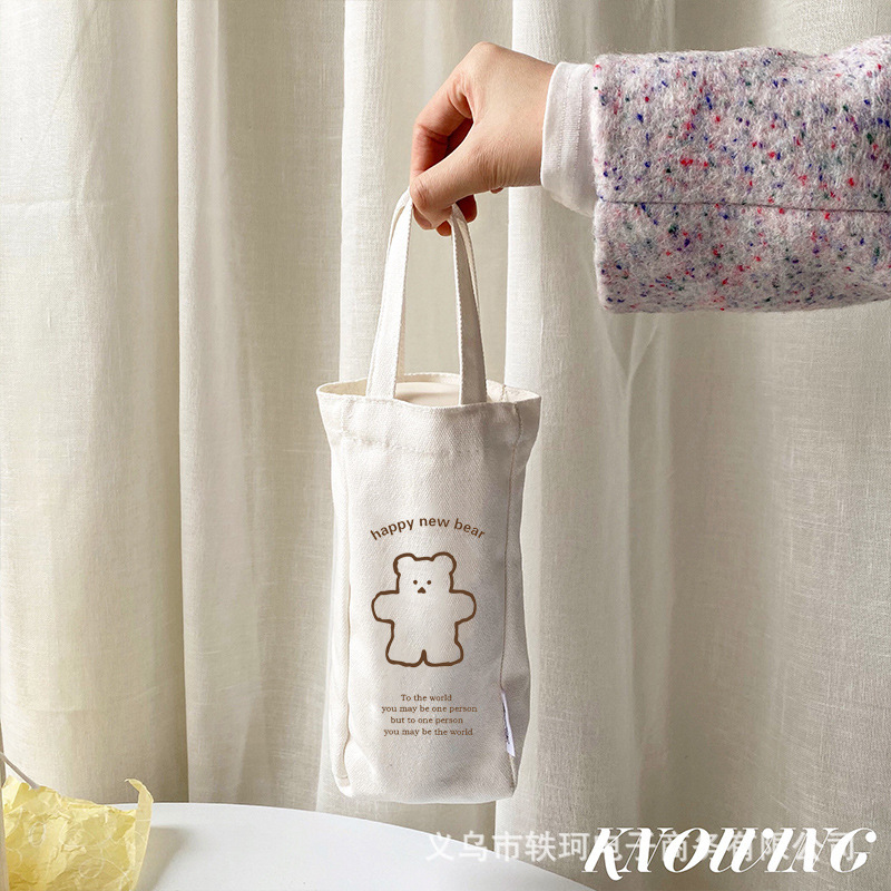 韩国ins同款少女可爱简约小熊保温杯水瓶水杯子创意便携伴手礼详情6