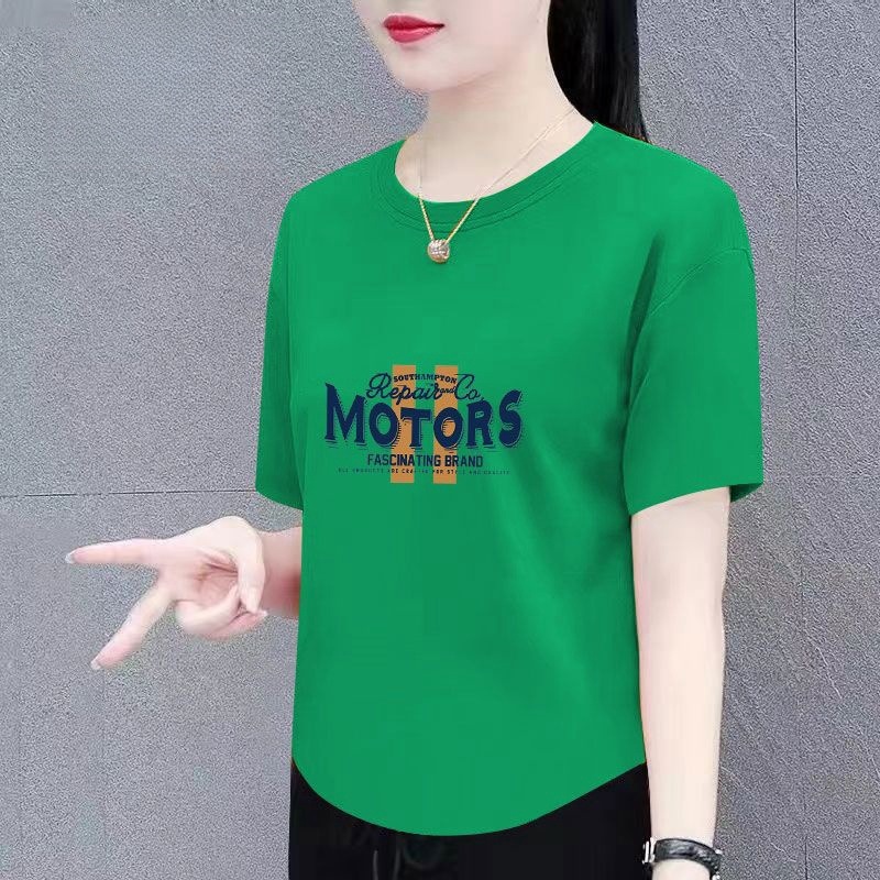 夏季短袖时尚百搭T恤夏季新款显瘦韩版宽松女装遮肚上衣女体恤衫详情2