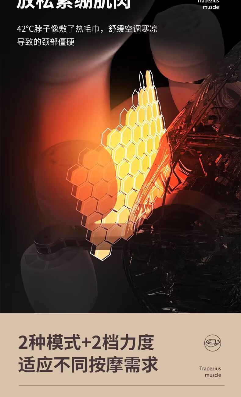 Cervical massager, trapbone muscle massage, kneading and clamping integrated shoulder and neck unblocking, neck massager, massager kneading pic 15