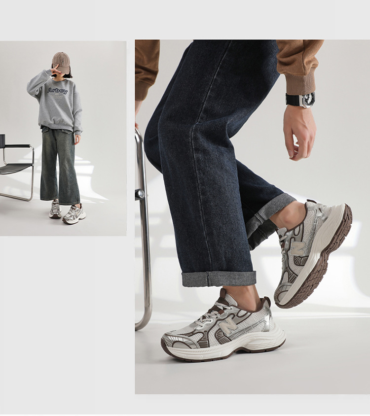 Dad shoes for women, Spring 2025 new Style bestsellers, thick-soled, height-increasing, retro, versatile, color-blocked, breathable, sporty and casual shoes pic 11