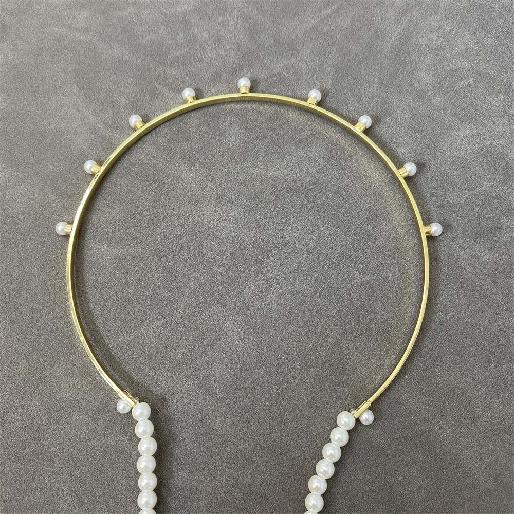 法式复古仙女珍珠流苏链条发箍设计感小众气质发卡森系超仙头饰女详情2