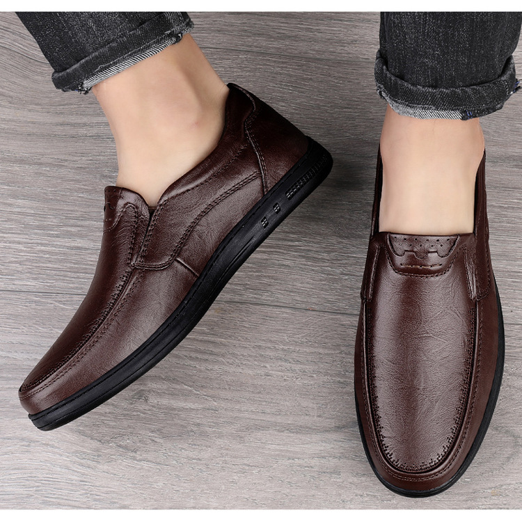 2025春秋男士真皮皮鞋四季款头层牛皮软皮软底加绒商务皮鞋乐福鞋详情20