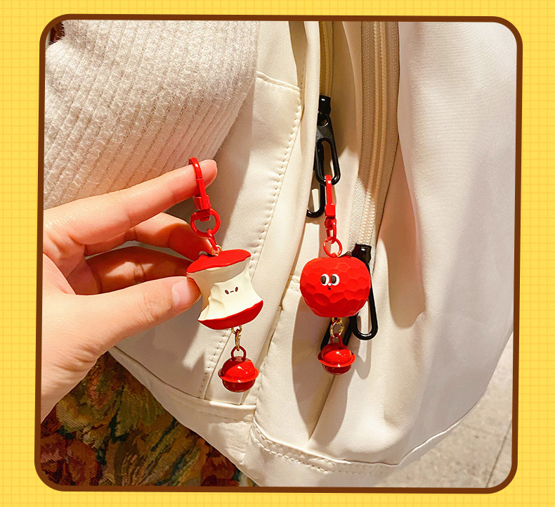 原创苹安喜乐磁吸公仔钥匙扣创意可爱情侣对扣钥匙链书包挂件礼品详情17