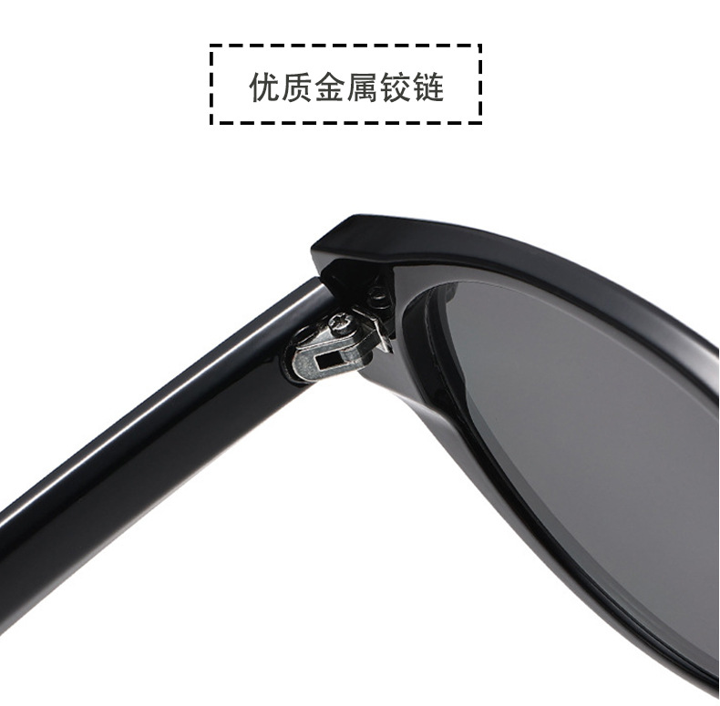 The 2025 new trendy Ankela red cat-eye sunglasses for women, a high-end look, UV protection, Korean style pic 17