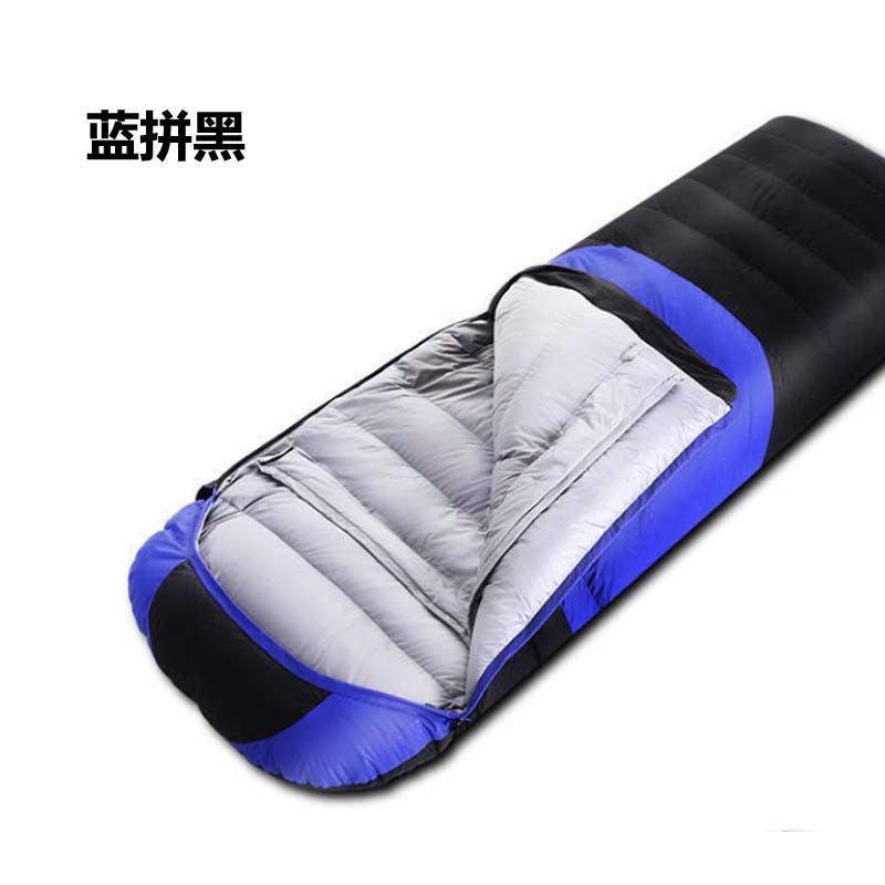 Cross-border in-stock down sleeping bags, outdoor single-person spliced camping ultra-light midday rest warm down sleeping bags wholesale pic 2