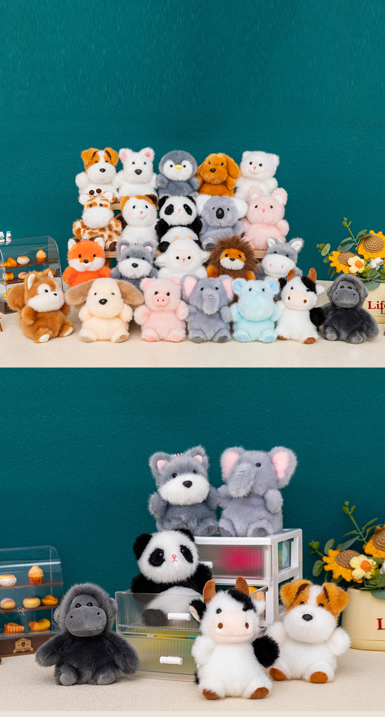 Plush toy pendants, Little Bean series mini dolls, soothing and stress-relieving figurines, trendy wholesale bags and pendants pic 7