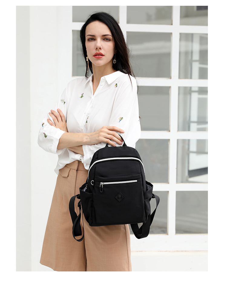 大容量双肩包女士时尚潮流韩版背包防泼水出行旅行包情侣韩版书包详情26