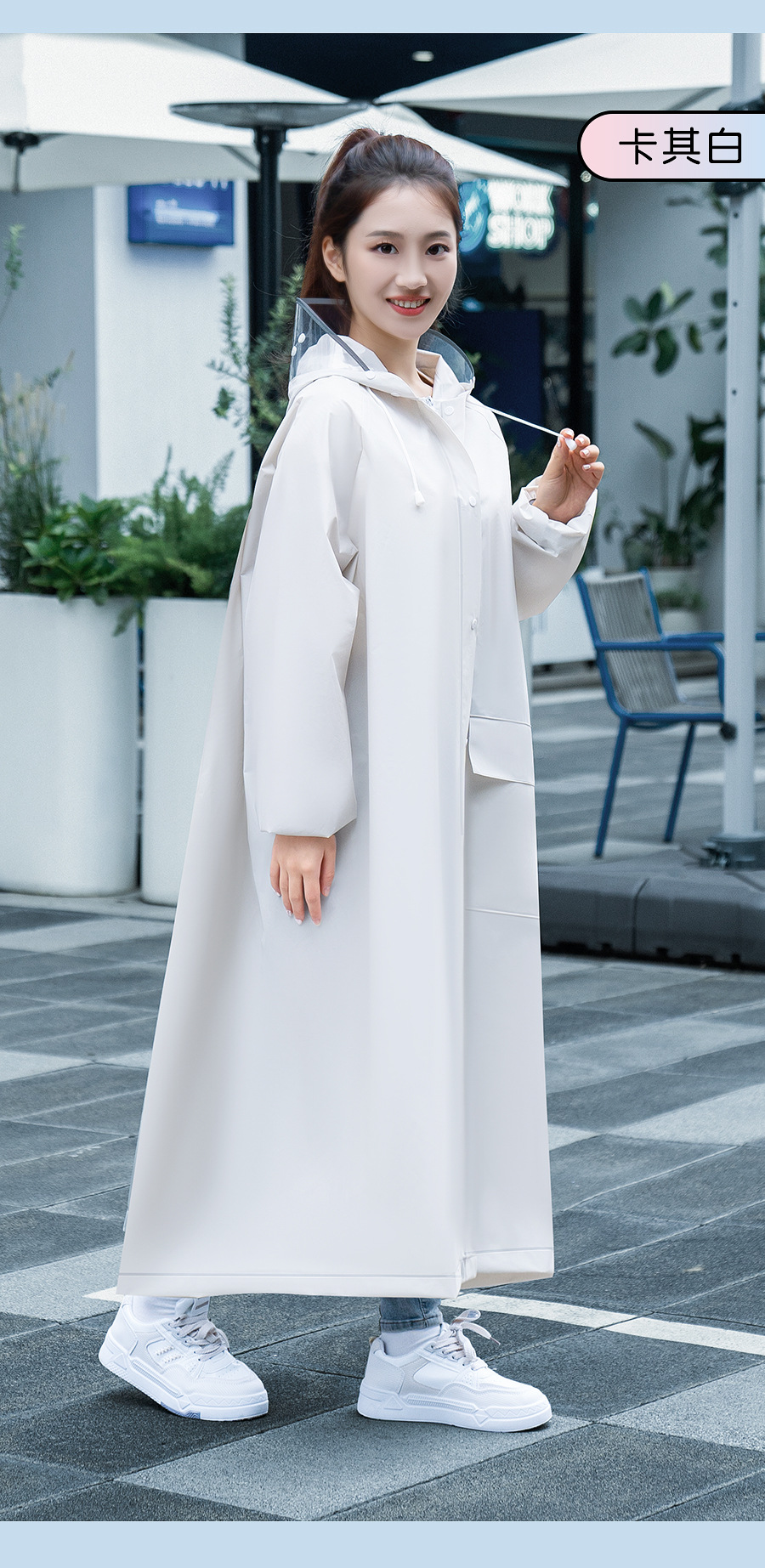 Wholesale and consignment of full-body raincoats, thick and long rainproof single-person eva, adult electric vehicle, school durable raincoats pic 17