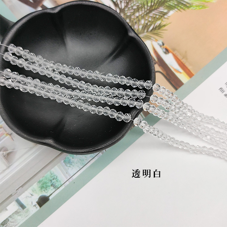 水晶玻璃切面扁珠玻璃珠彩色车轮散珠发饰箱包鞋服饰配件水晶扁珠详情28