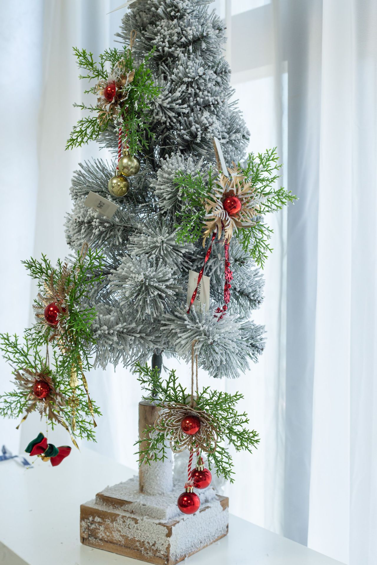 Christmas decorative bouquets, Christmas hats, Christmas wreaths, Christmas balls, Christmas pendants, holiday decoration supplies sets pic 5