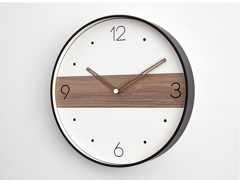 现代简约北欧创意挂钟客厅卧室家用静音时钟挂墙钟表 WALL CLOCK详情9