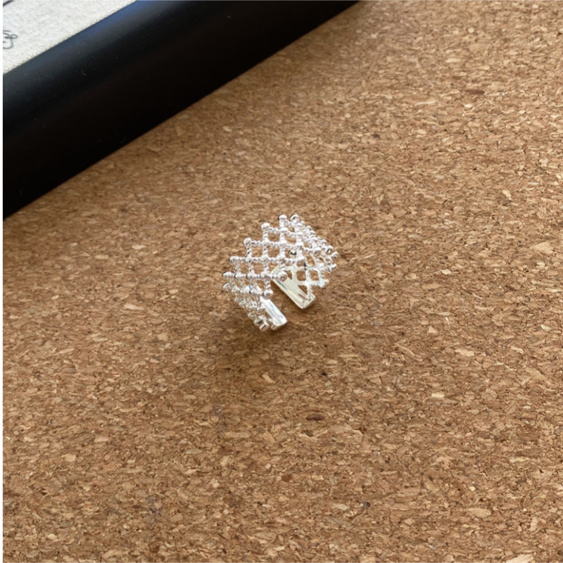 韩国博主feve同款coldf*ame宽版窄版花瓶素圈戒指女简约高级个性详情10