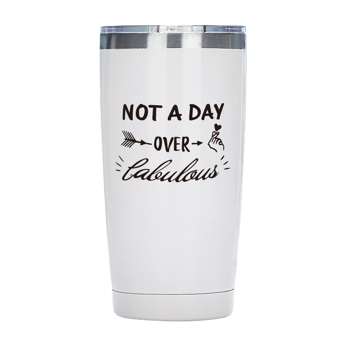 Cross-border NOT A DAY 304 stainless steel 20oz insulated cup, summer ice king cup, vacuum double-layer cup wholesale pic 3
