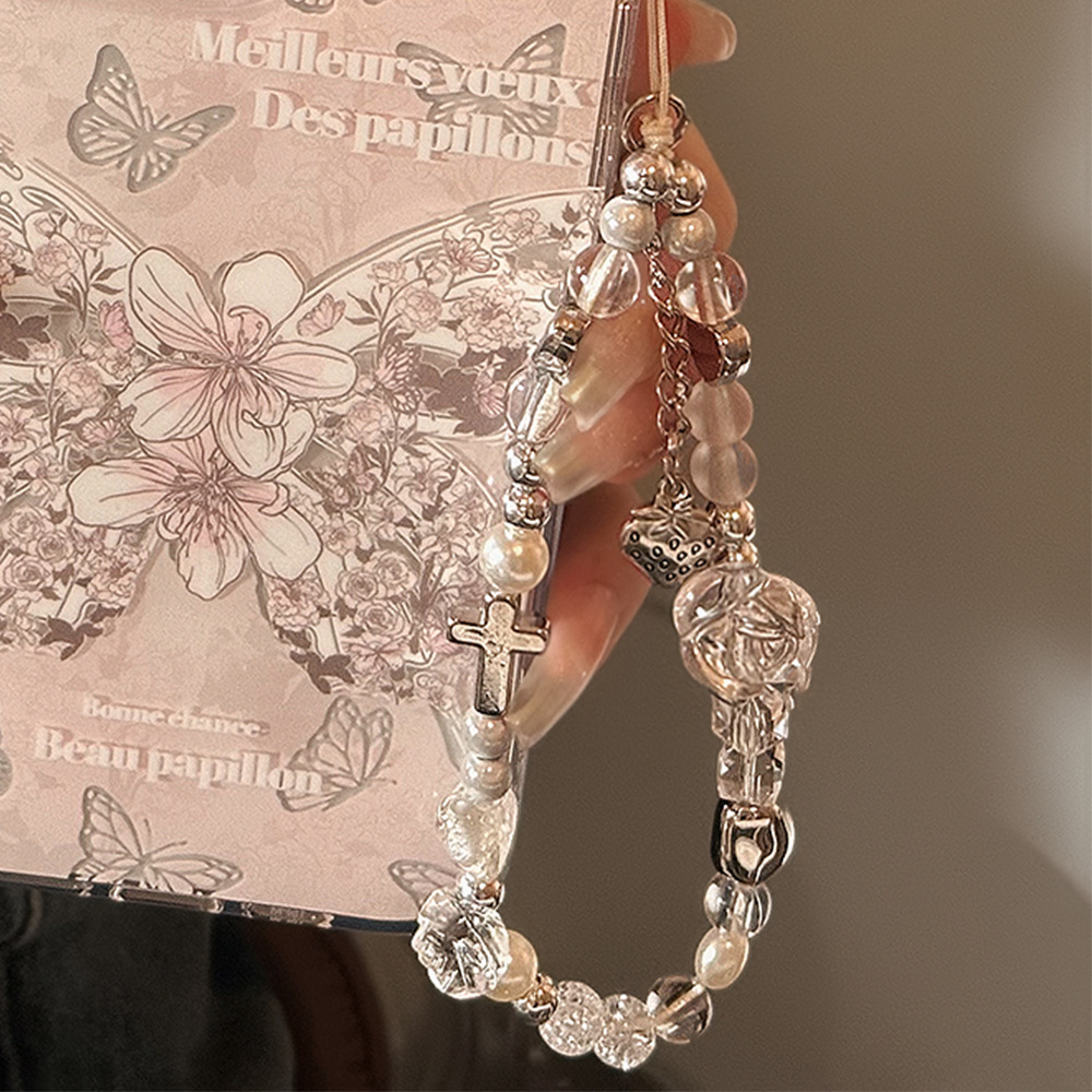 链条手机壳挂绳适用苹果/华为便携手腕带绳个性ins风甜酷挂件详情16