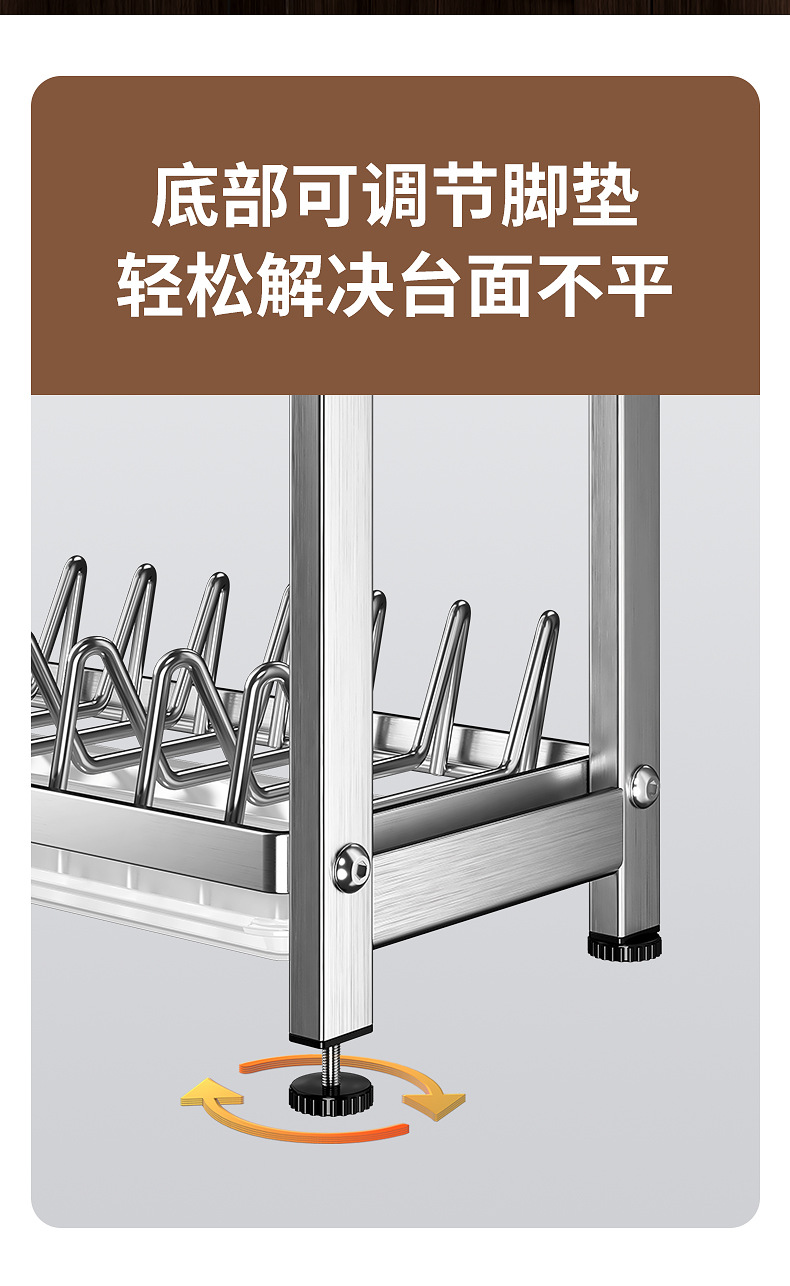 New kitchen bowl and plate draining rack, new bowl and plate storage rack, cutting board and knife rack, kitchen storage rack, countertop multi-functional storage pic 11