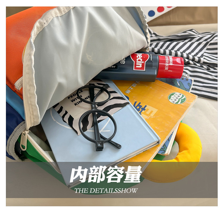 幼儿园儿童双肩包男童大容量背包2024新款可爱女孩拼色小书包外出详情48