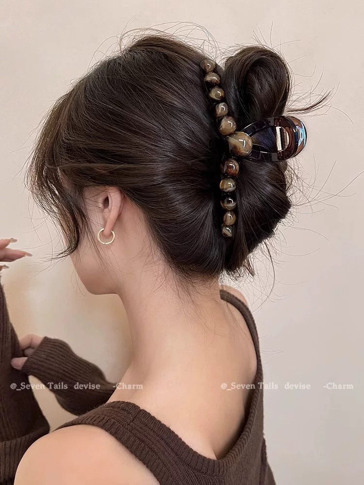 Early spring accessories: flower-shaped hairpins, large female hairpins, large hair volume at the back of the head, shark hairpins, popular hairpins, pearl hairpins, headwear pic 11