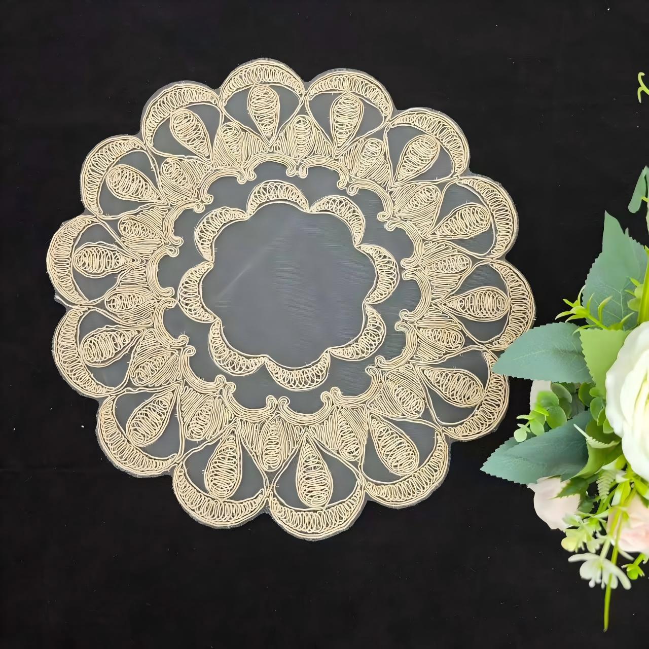 American-style coffee table, TV cabinet, French white lace fabric, European-style dressing table, table flag, shoe cabinet, wedding dining table, table flag pic 4