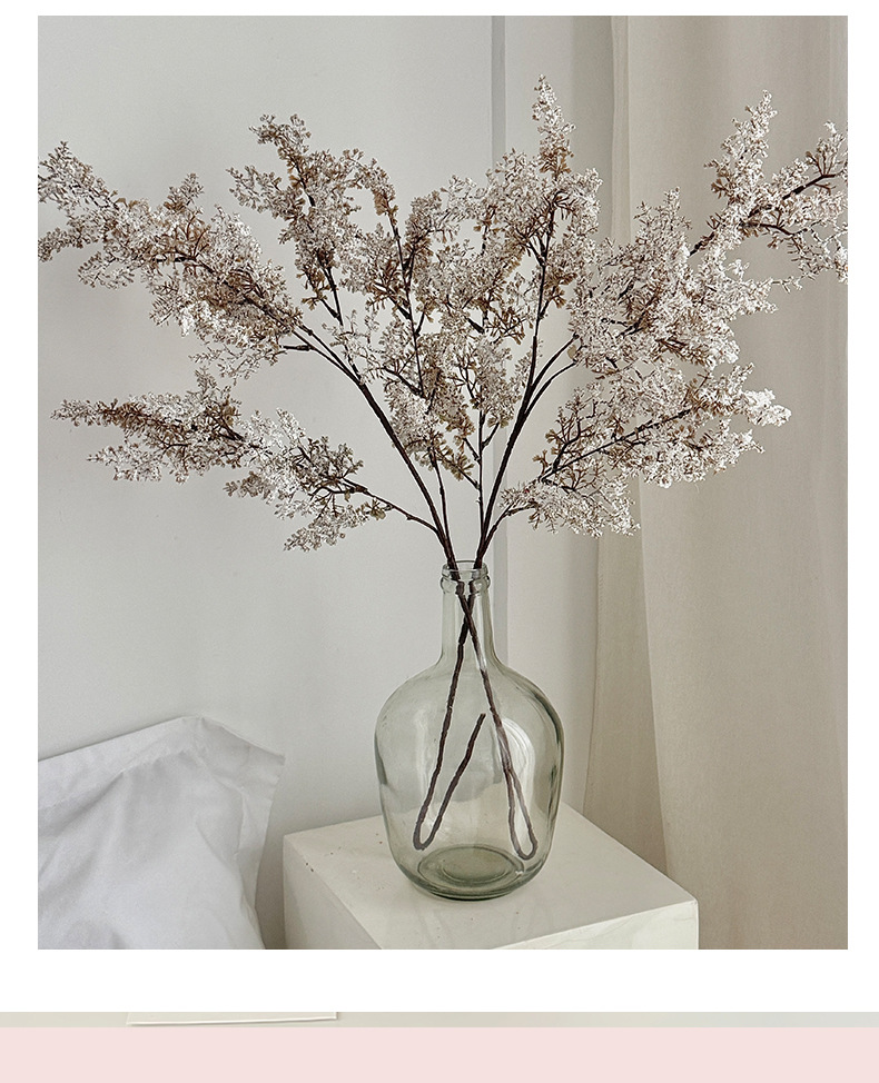 雾凇仿真绿植假花束摆件侘寂风客厅餐桌插花干花花艺装饰摄影道具详情13