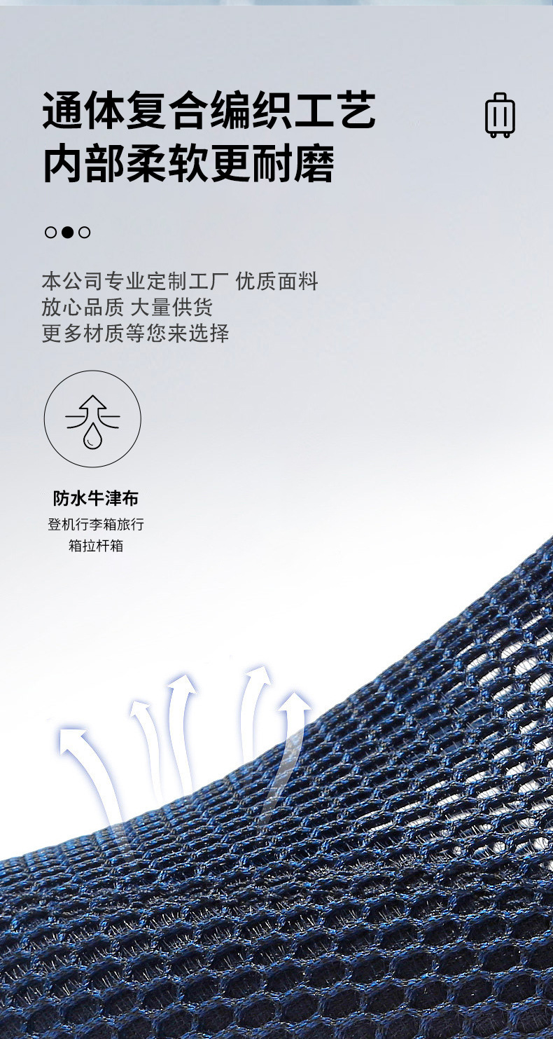 批发半成品拉杆箱12件套PP旅行箱套装便捷运输组装商务休闲行李箱详情7