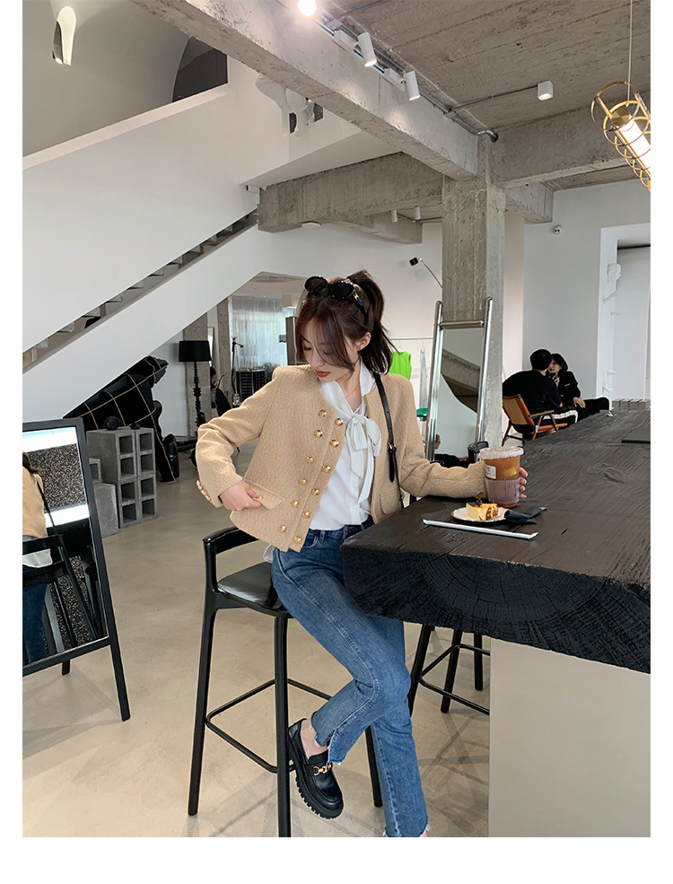 全牛皮~真皮小皮鞋女英伦风乐福鞋2023年新款圆头厚底日常JK单鞋详情46