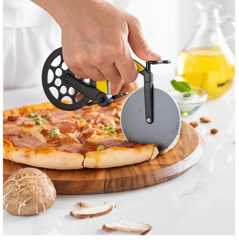 山地车形状自行车披萨刀 单轮pizza比萨切割分切器 介饼器薄饼轮 烘焙厨房必备工具详情8