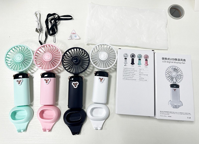 Summer new desktop mini fan, handheld wall-mounted multi-functional mini usb fan wholesale customization, logo pattern pic 5