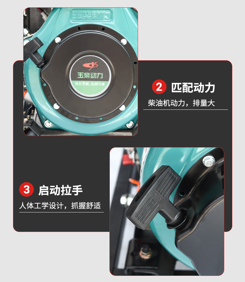 玉柴动力3kw5kw8KW10千瓦户外便携式发电机组柴油发电机小型家用详情12