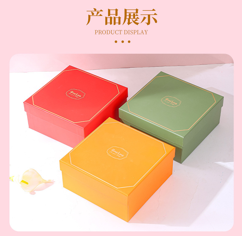 方形大理石情人节礼盒生日礼物包装盒结婚伴郎伴娘伴手礼礼盒批发详情9