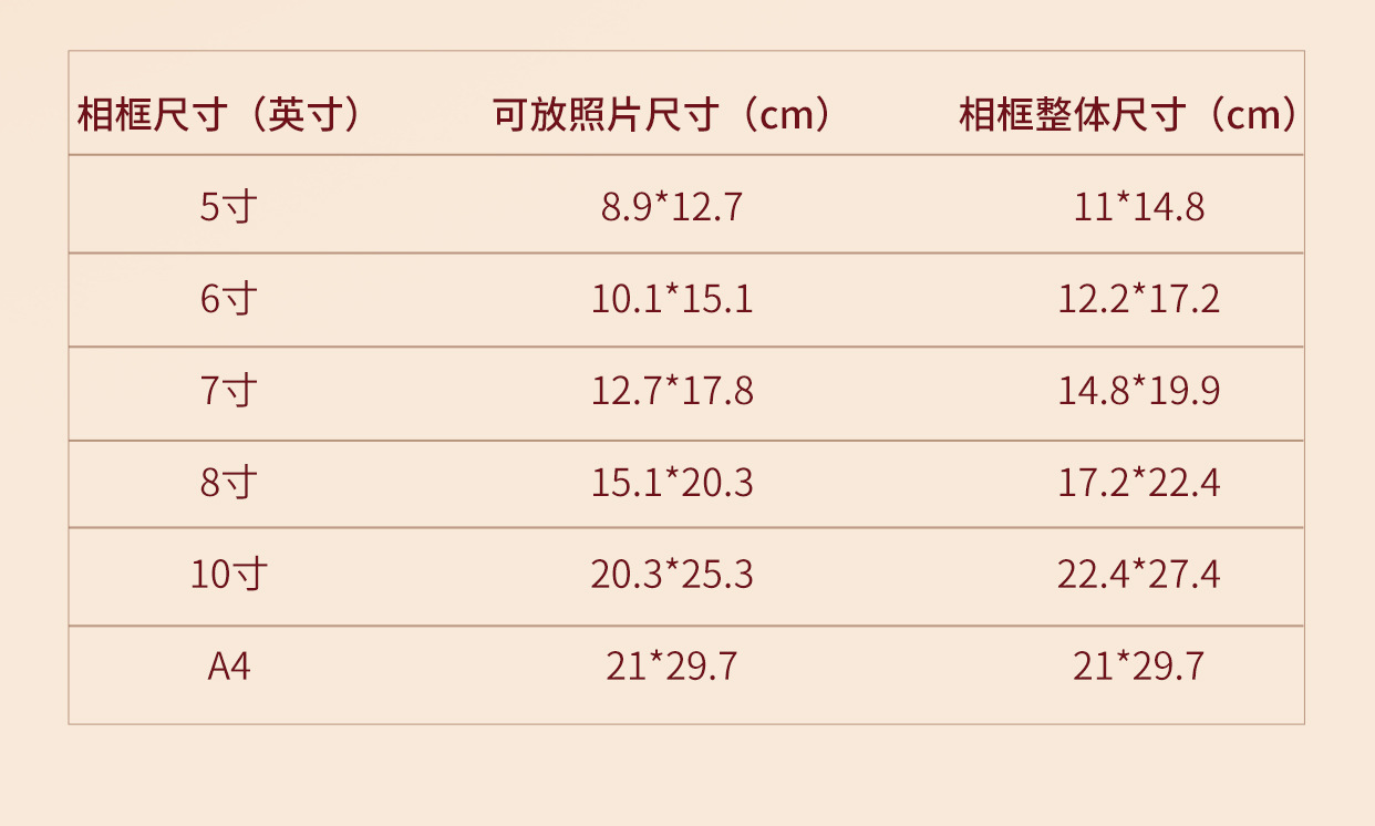 木质6寸相框空框结婚证件照中空挂墙相框摆台干花标本框卡纸画框详情12