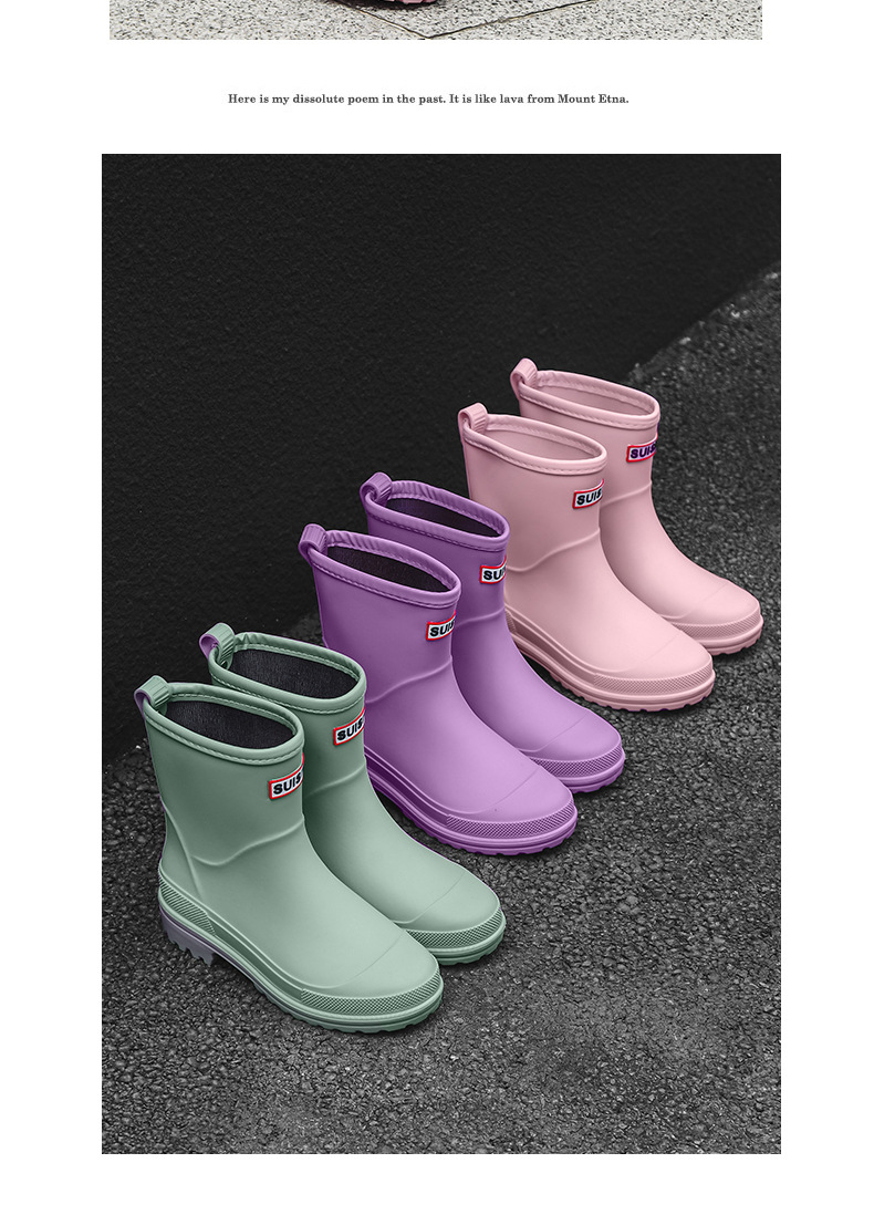 新款时尚韩版雨鞋女潮流短筒水鞋工作外穿工作鞋洗车防水防滑胶鞋详情23