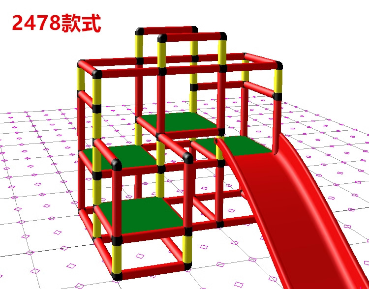 攀爬架PVC水管立体三通四通管件32自制DIY家庭蹦床架子网红健身架详情4