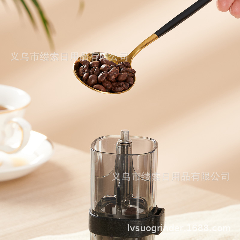 Coffee machine, hand-cranked coffee grinder, transparent acrylic grinder, outdoor portable coffee machine, cross-border model pic 7