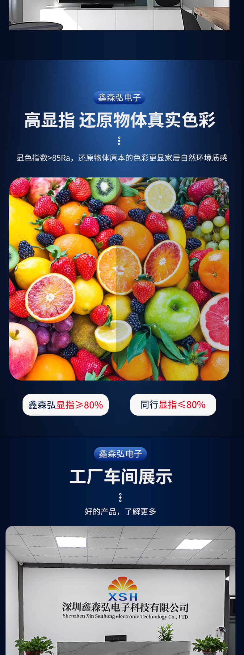 LED超薄无边框可调节开孔筒灯暗装无边框圆形方形客厅商场面板灯详情8