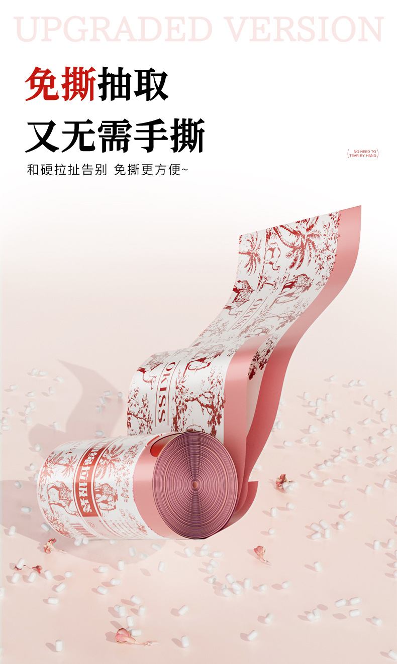 Tear-free, drawstring, enlarged and thickened portable garbage bags, large, durable and sturdy plastic bags for kitchens, living rooms and dormitories pic 3