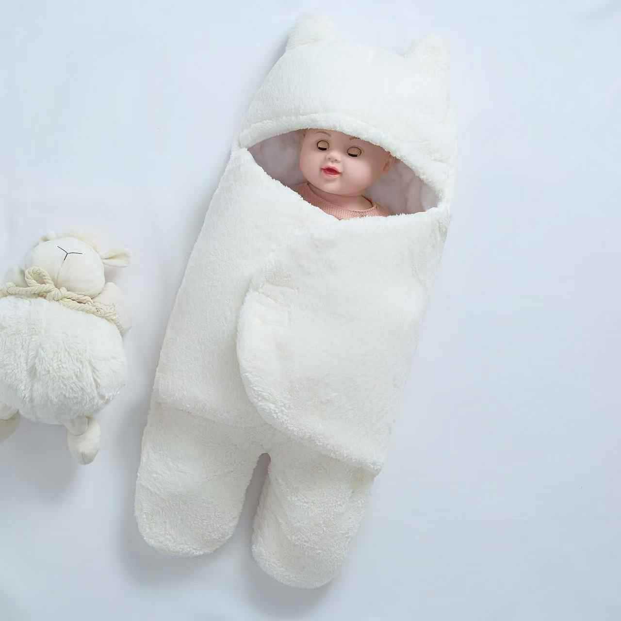 婴儿抱被秋冬加厚产房初生新生儿襁褓用品防惊跳外出包被睡袋代发详情3