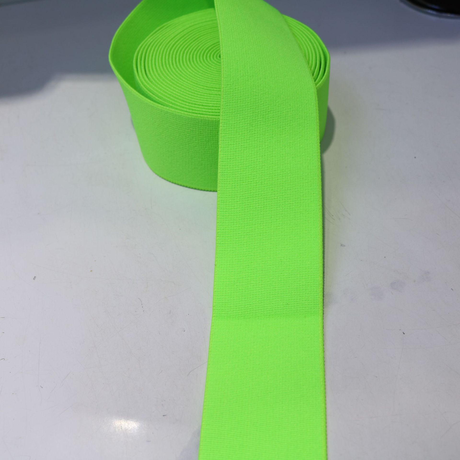 The manufacturer has in stock colored webbing, polyester denser imitation nylon elastic bands, clothing accessories, rubber bands, and supports color processing pic 12