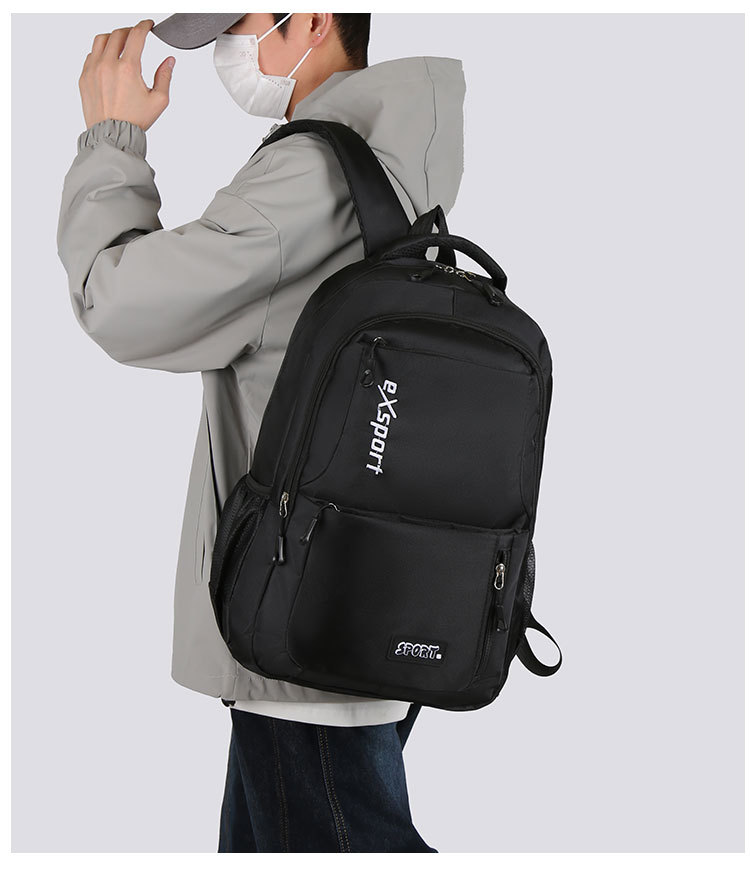 跨境外贸时尚新款容量男女大学生书包外出电脑背包休闲旅行双肩包详情21