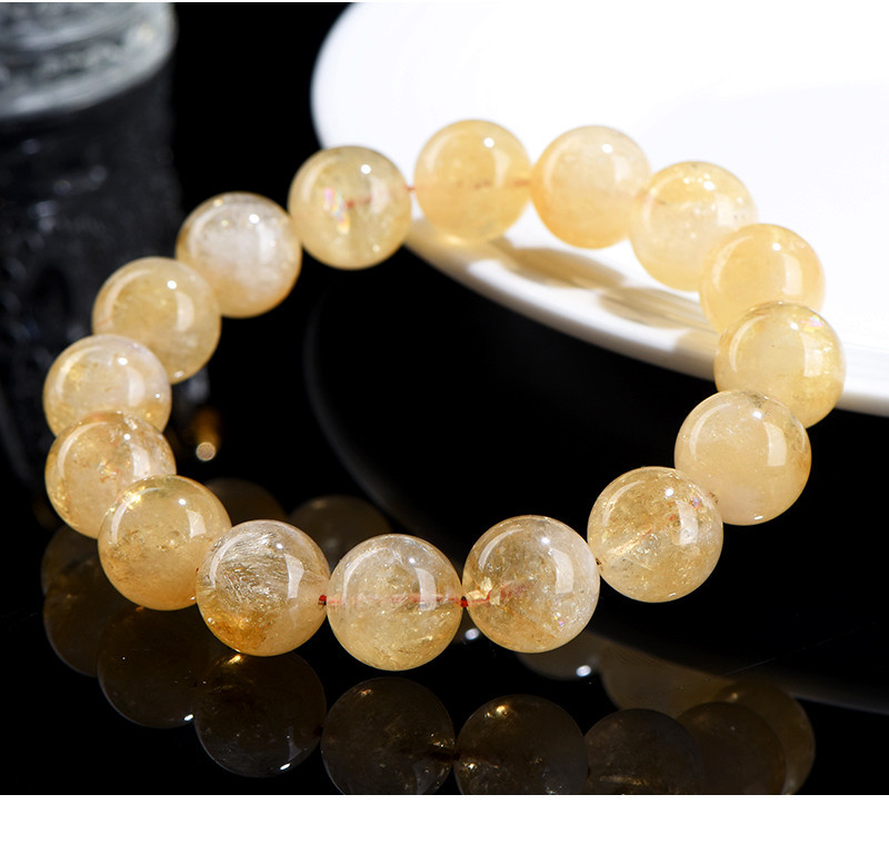 Jiuya Crystal Natural Yellow Asai Bracelet, Asai Stele Yellow Crystal, Asai Rainbow Crystal Bracelet wholesale pic 26